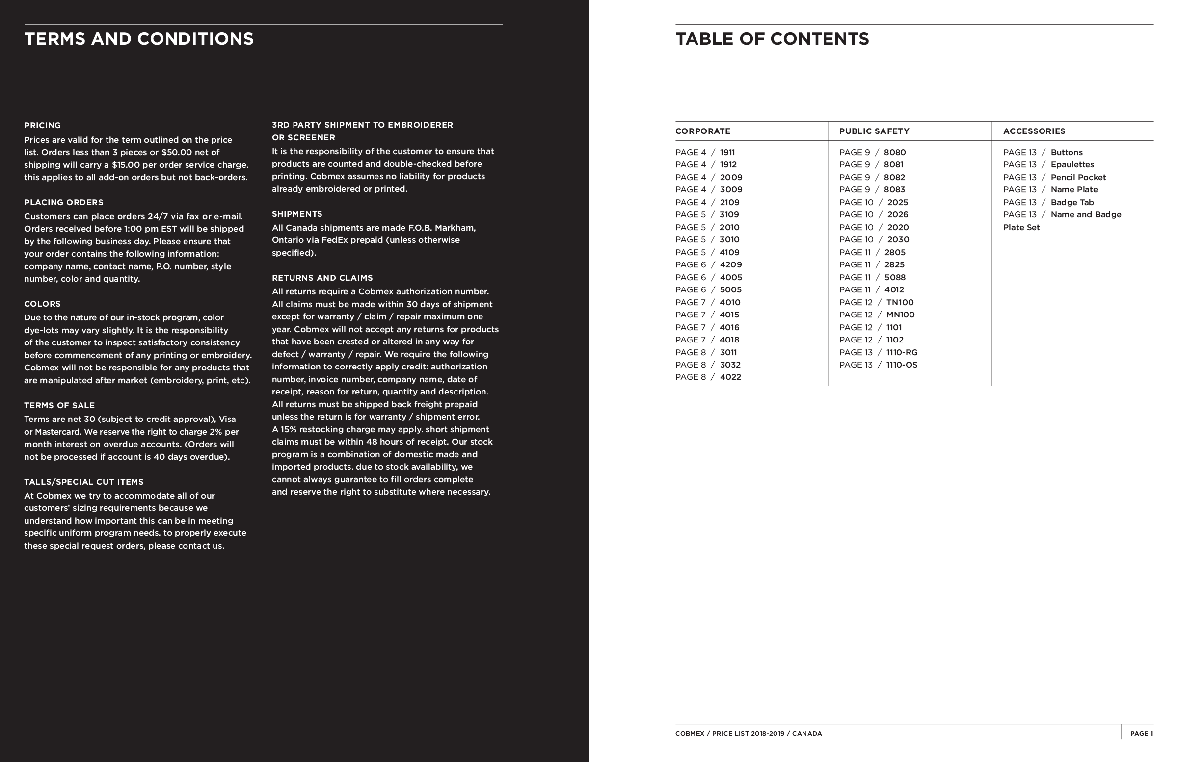 Price List Design Layout 01.04.2018 3